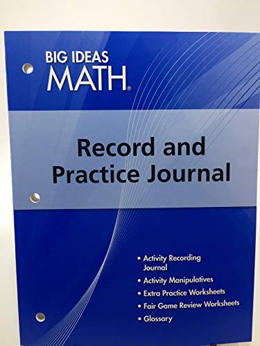 Big Ideas Math Blue, Record and Practice Journal (1 year)
