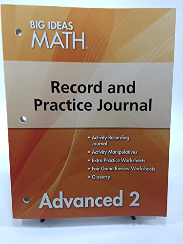 Big Ideas Math Advanced 2, Record and Practice Journal (1 year)