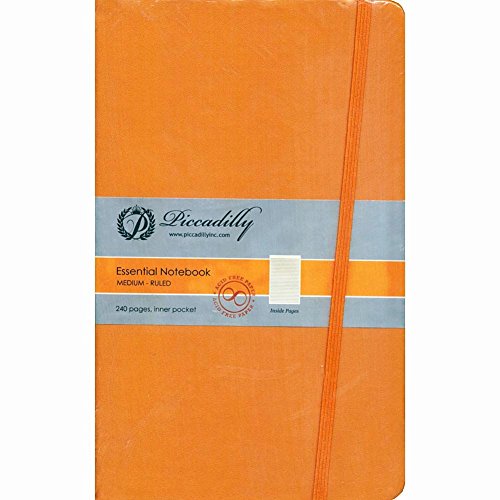 Orange Essential NotebookMediumRuledHardcover