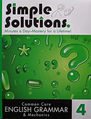 Simple Solutions Common Core English Grammar  Mechanics  c