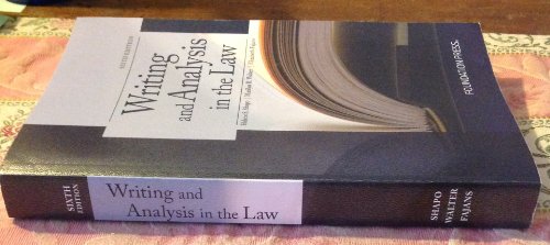 Writing and Analysis in the Law