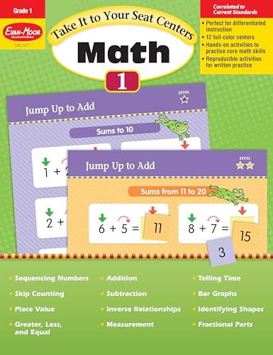 Take It to Your Seat: Math Centers, Grade 1 Teacher Resource