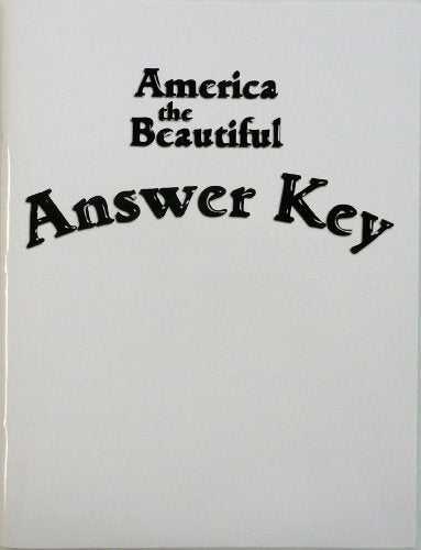 America the Beautiful (Answer Key)