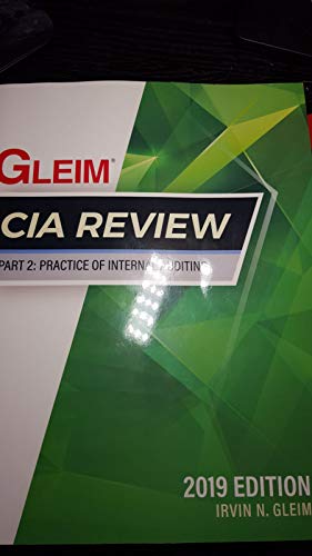 Gleim 2019 edition CIA Review Part 3 Paperback