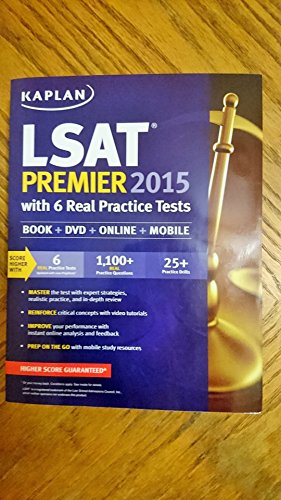 Kaplan LSAT Premier 2015 with 6 Real Practice Tests