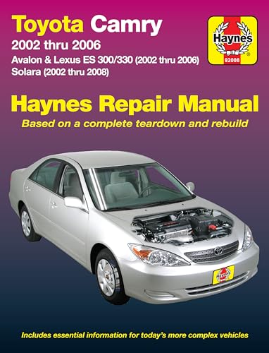 Toyota Camry, Avalon & Lexus Es 300/330 2002-06 &