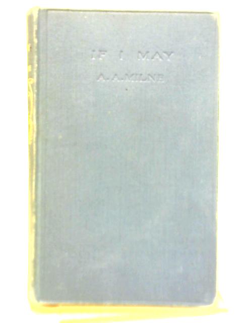 If I May