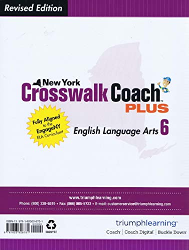 New York Crosswalk Coach Plus ELA Grade 6 Revised Edition