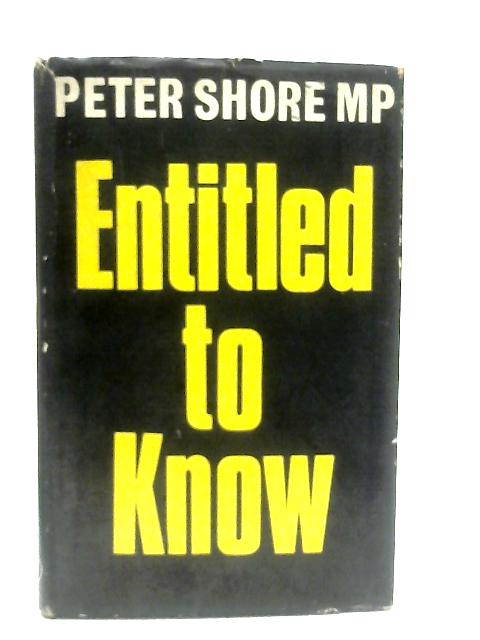 Entitled to Know