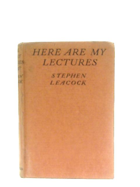 Here Are My Lectures