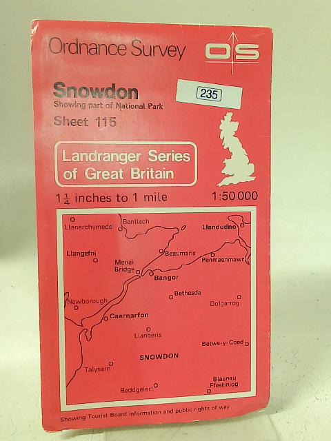 Ordnance Survey Snowdon Sheet 115