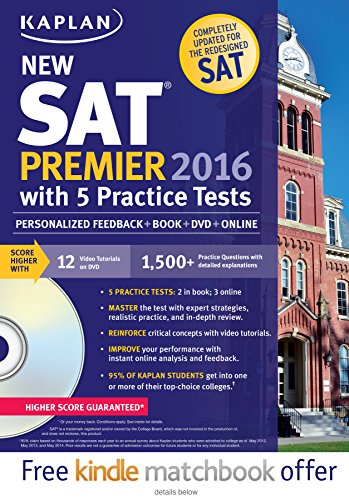 Kaplan New SAT Premier 2016 with 5 Practice Tests