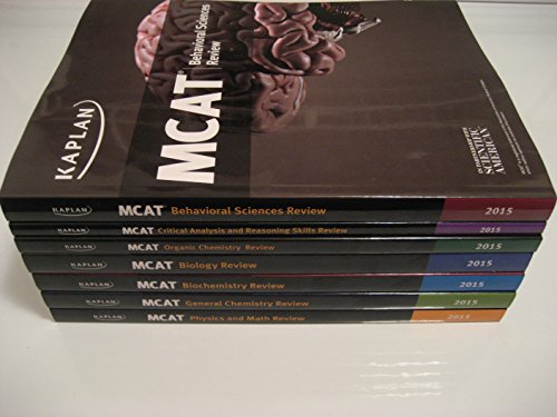 Kaplan 2015 MCAT 7 Book Subject Review Set