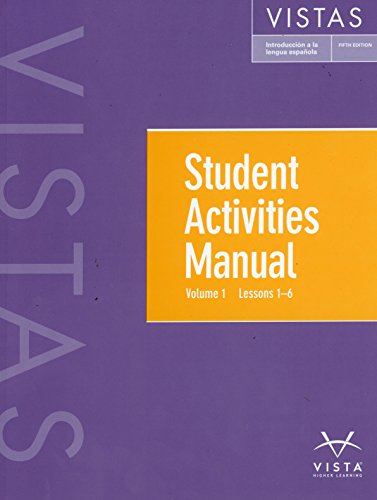 Vistas 5th Vol 1-6 Student Activities Manual