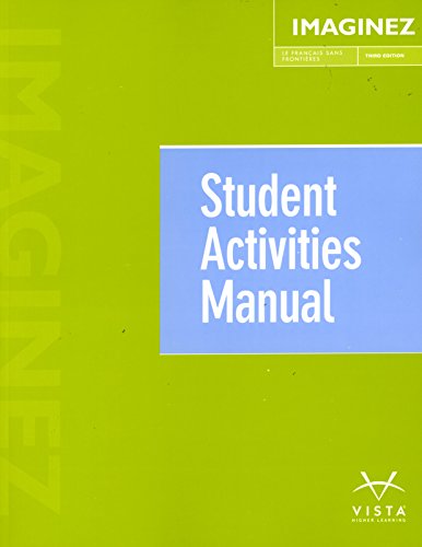 Imaginez, 3rd Ed, Student Activities Manual