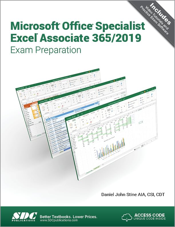 Microsoft Office Specialist Excel Associate 365  2019 Exam Preparation