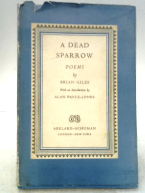 A Dead Sparrow Poems