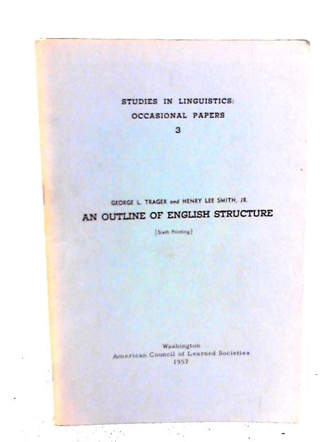 An Outline of English Structure
