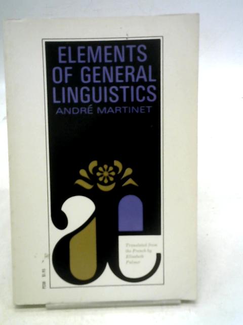 Elements of General Linguistics