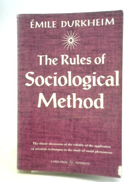 Rules of Sociological Method