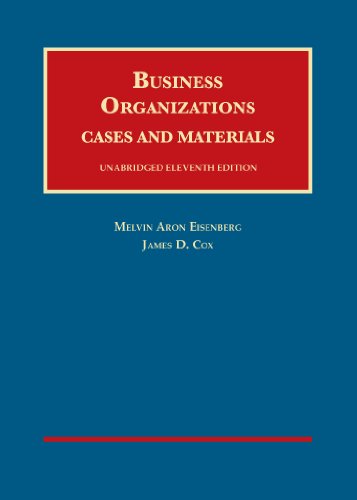 Business Organizations, Cases and Materials – CasebookPlus