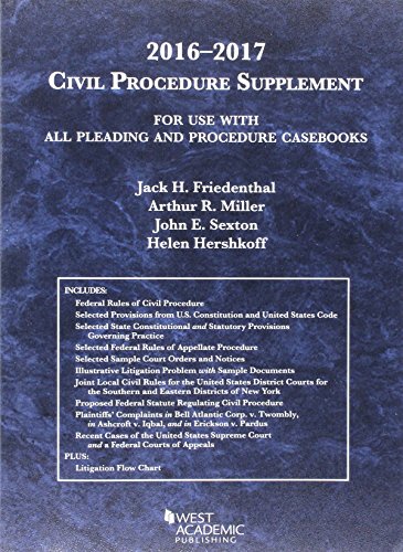 Civil Procedure Supplement, for Use with All Pleading and Procedure Casebooks