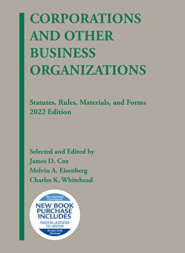 Corporations and Other Business Organizations