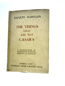 Things That are Not Caesar's 