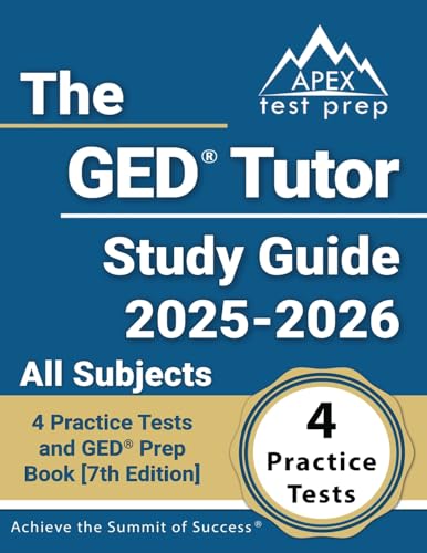The GED Tutor Study Guide 2025-2026 All Subjects