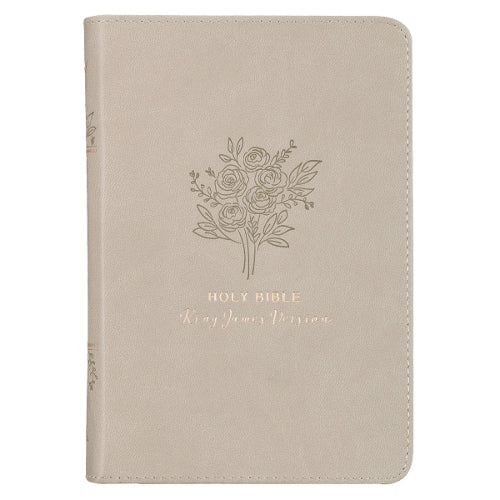 KJV Bible Compact (Faux Leather, Taupe)
