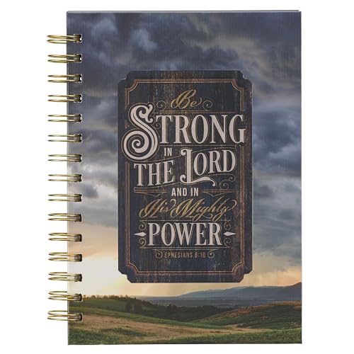 Journal Wirebound Blue Be Strong in the Lord Eph. 6:10