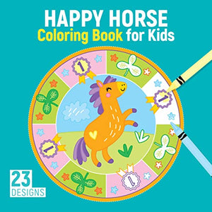 Happy Horse Coloring Book for Kids 