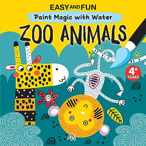 Easy and Fun Paint Magic with Water: Zoo Animals 