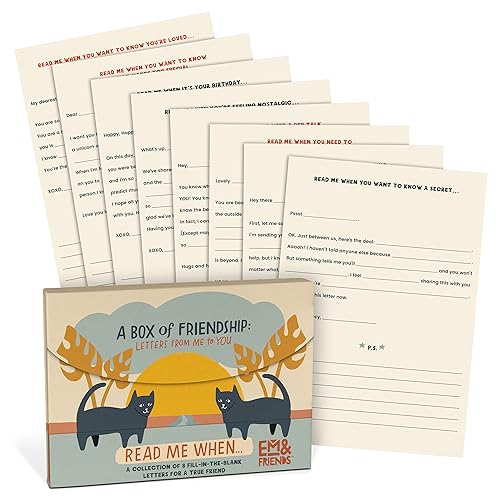 A Box of Friendship Fill in the Love Read Me When Box of Letters to Friend