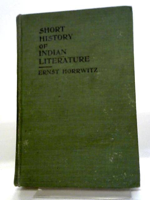 A Short History Of Indian Literature