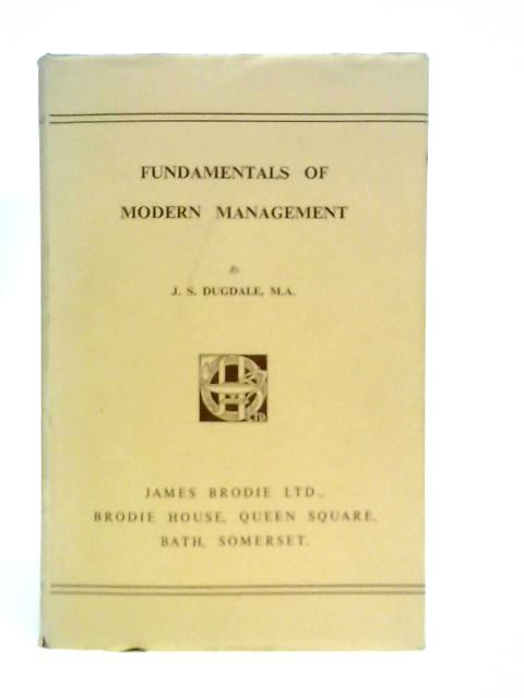 Fundamentals of Modern Management