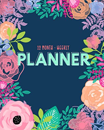 12 Month - Weekly Planner: 2020-2021 Organizer & Diary with Monthly Calendar View