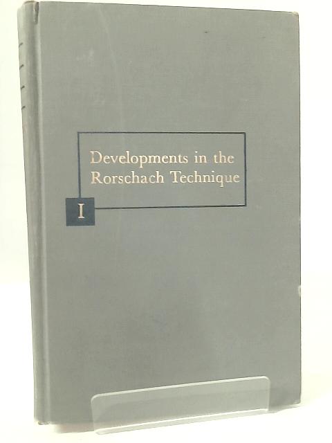 Developments in the Rorschach Technique Volume One (1) Technique and Theory