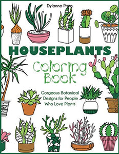 Houseplants Coloring Book 