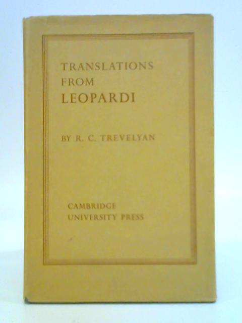 Translations From Leopardi