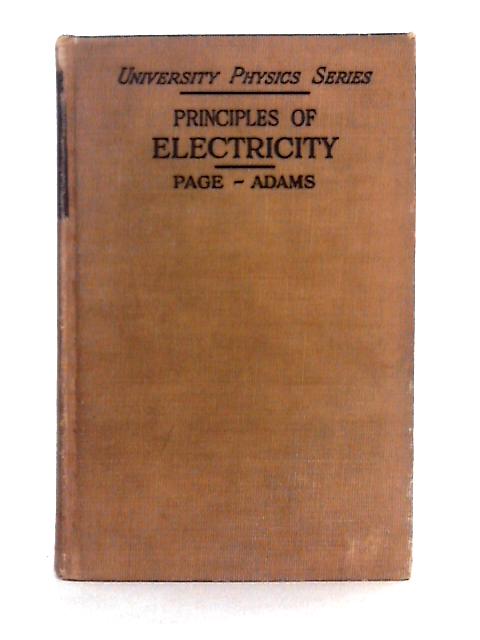 Principles of Electricity, an Intermediate Text in Electricity and Magnetism