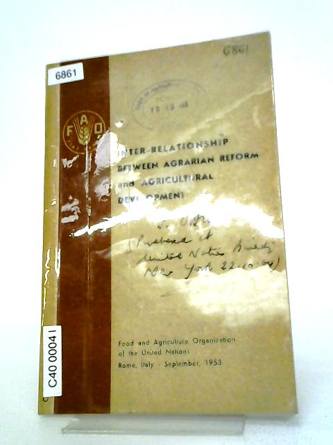 Inter-Relationship Between Agarian Reform And Agricultural Development