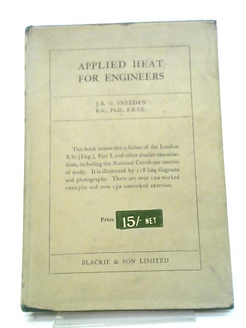 Applied Heat For Engineers