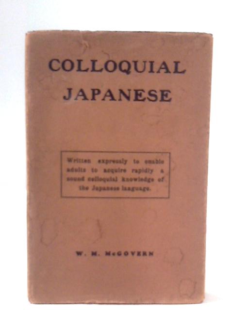 Colloquial Japanese