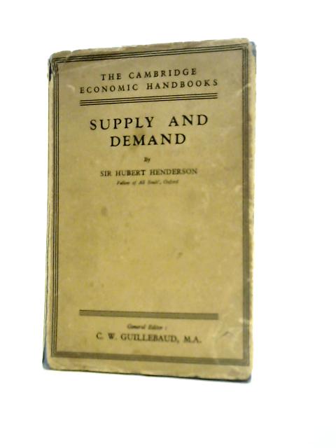 Supply and Demand