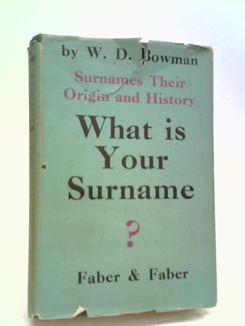 What Is Your Surname?