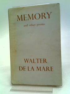 Memory And Other Poems 