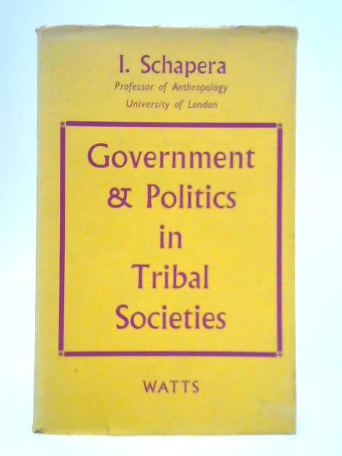 Government and Politics in Tribal Societies
