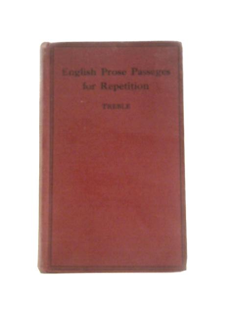 English Prose Passages for Repetition