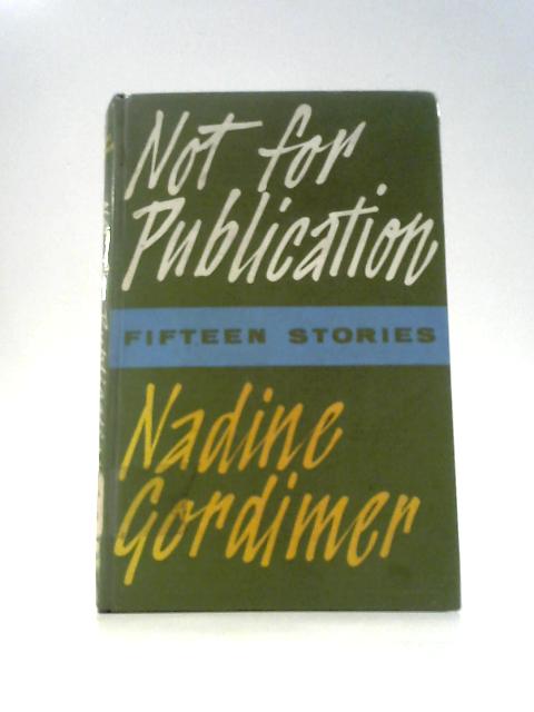 Not for Publication